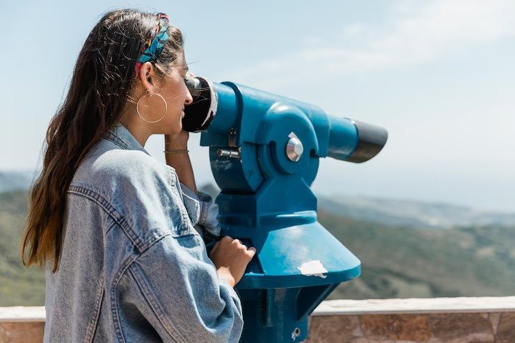 Tourists at observatory